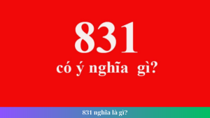 831 nghia la gi